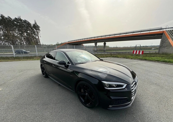 Audi A5 cena 118080 przebieg: 128500, rok produkcji 2017 z Nisko małe 379